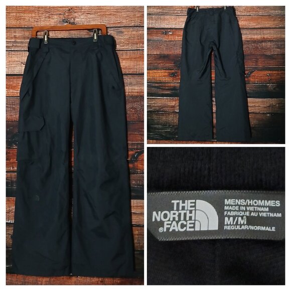 The North Face Ski Pants Mens M Black Waterproof Snow Board Nylon NF0A2TKE - Picture 1 of 10